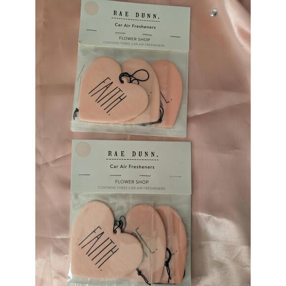 Rae Dunn Other - Rae Dunn Faith Heart Air Freshener Light Pink Peach